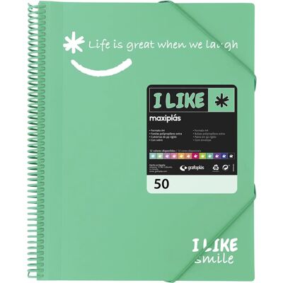 Carpeta de Grafoplas con 50 fundas transparentes de polipropileno - A4 Carpeta de Grafoplas con 50 fundas transparentes de polipropileno - A4