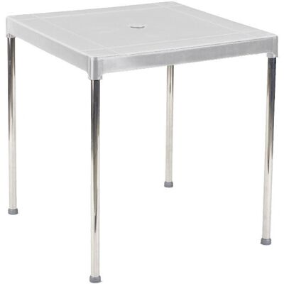Mesa de Jardín Apilable Blanca Garden Life - Resina, Resistente a UV Mesa de Jardín Apilable Blanca Garden Life - Resina, Resistente a UV