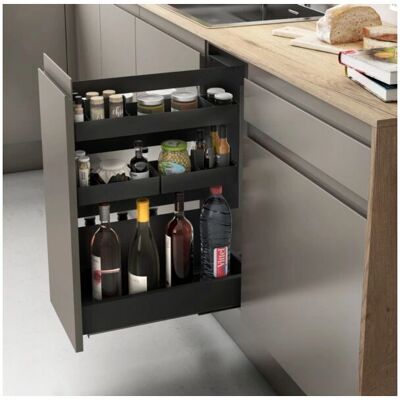 Menage Confort - M-30 - Antracita - Organizador de Cajones de Cocina Menage Confort - M-30 - Antracita - Organizador de Cajones de Cocina