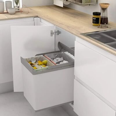 Menage Confort Poubelle Escamotable - Conteneur de Recyclage & Déchets pour Cuisine Menage Confort Poubelle Escamotable - Conteneur de Recyclage & Déchets pour Cuisine