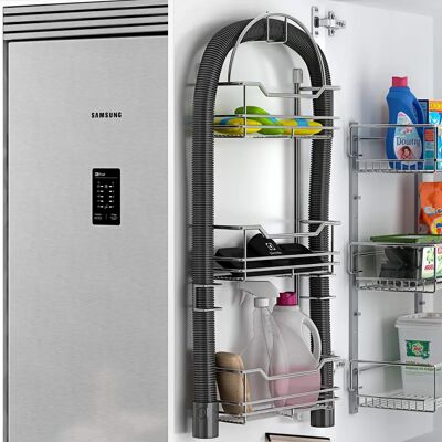 Menage Confort - Étagère accessoires aspirateur - Chrome Brillant Menage Confort - Étagère accessoires aspirateur - Chrome Brillant
