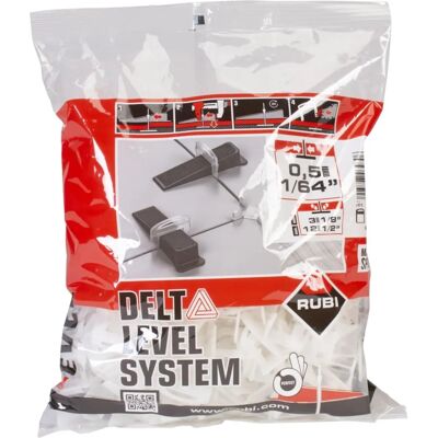 RUBI Fliesennivelliersclips - 200 Stück - Delta System - Profi Qualität RUBI Fliesennivelliersclips - 200 Stück - Delta System - Profi Qualität