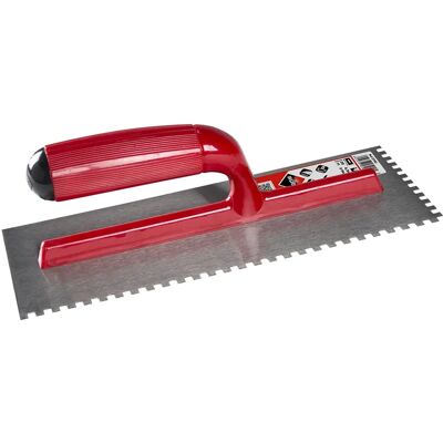 Rubi Stahl Zacken-Kelle - 28x14cm - Kelle Rubi Stahl Zacken-Kelle - 28x14cm - Kelle