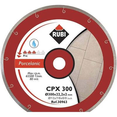 Disque diamanté CPX 300 Pro pour carrelage en porcelaine - Rubi - Publicité Disque diamanté CPX 300 Pro pour carrelage en porcelaine - Rubi - Publicité