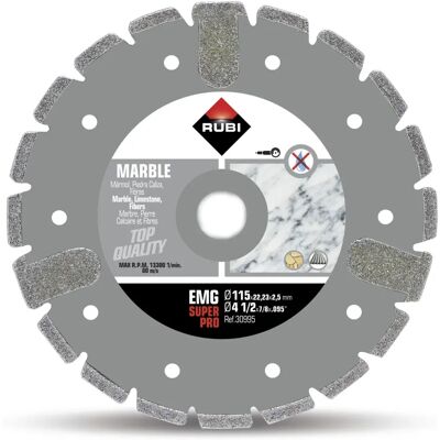 Disco de Diamante EMG-115 da Rubi para Mármore & Pedra - Alta Durabilidade Disco de Diamante EMG-115 da Rubi para Mármore & Pedra - Alta Durabilidade