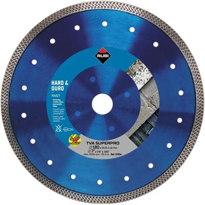 RUBI Turbo Viper Diamant Scheibe - Hartes Material - 180mm RUBI Turbo Viper Diamant Scheibe - Hartes Material - 180mm