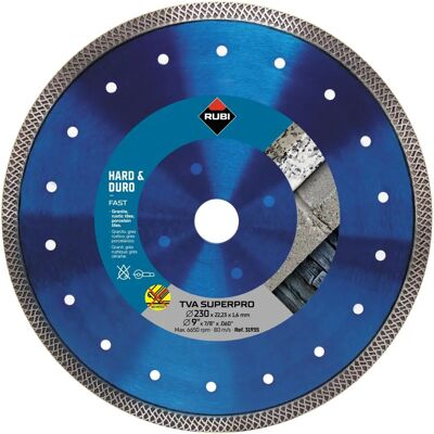Rubi TVA 230 Superpro - Diamant-Scheibe für harte Materialien Rubi TVA 230 Superpro - Diamant-Scheibe für harte Materialien