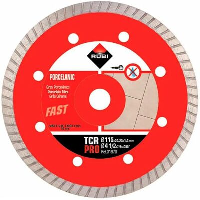Rubi 31970 Diamantscheibe - 115mm, Feiner Schnitt für Porzellan Rubi 31970 Diamantscheibe - 115mm, Feiner Schnitt für Porzellan
