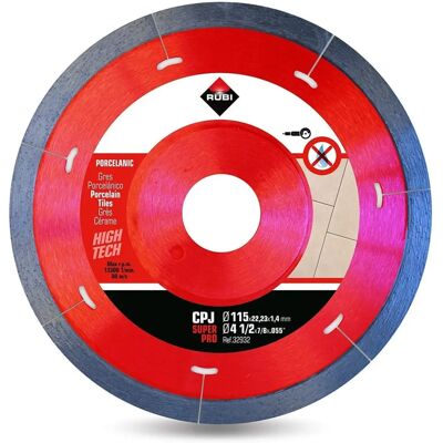 RUBI Superpro Trennscheibe - 115mm - Grau - Hochgeschwindigkeits-Porzellan RUBI Superpro Trennscheibe - 115mm - Grau - Hochgeschwindigkeits-Porzellan
