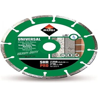 Rubi 250mm Diamantscheibe - Segmentierter Nassschnitt - Baumarktwerkzeug Rubi 250mm Diamantscheibe - Segmentierter Nassschnitt - Baumarktwerkzeug