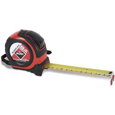 Rubi 8 m x 25 mm Kunststoffmaßband - Flexometer Rubi 8 m x 25 mm Kunststoffmaßband - Flexometer