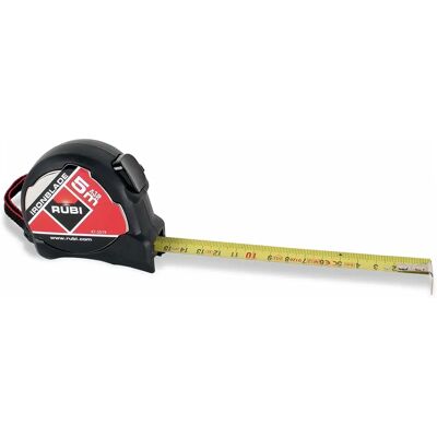 Mètre ruban Rubi Ironblade 5m x 25mm - Résistant, Auto-Lock, Boîtier en acier Mètre ruban Rubi Ironblade 5m x 25mm - Résistant, Auto-Lock, Boîtier en acier