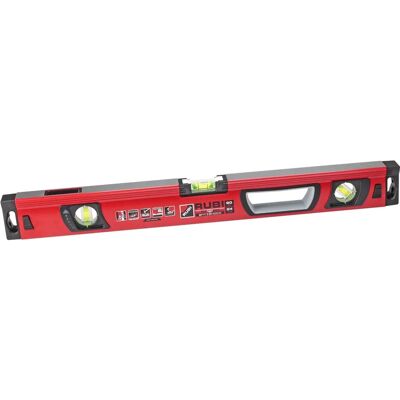 Livella a bolla RUBI r76932 - 60 cm Alluminio Rosso Livella a bolla RUBI r76932 - 60 cm Alluminio Rosso