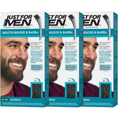 Tinte para pelo facial Just For Men - Moreno P423 - Cubre Canas - Fácil, Sin Amoníaco Tinte para pelo facial Just For Men - Moreno P423 - Cubre Canas - Fácil, Sin Amoníaco