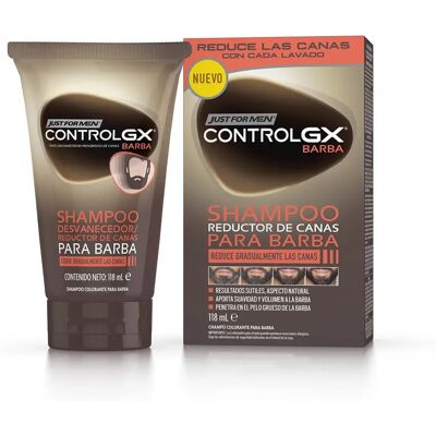 Just For Men Control Gx Beard Gray Reducer Shampoo - 118 ml Just For Men Control Gx Beard Gray Reducer Shampoo - 118 ml