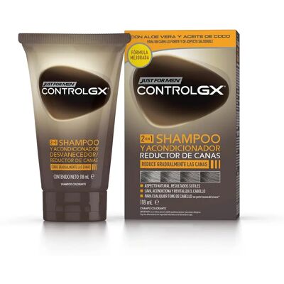 Just for Men Control Gx szampon i odżywka do redukcji siwych włosów 118 ml Just for Men Control Gx szampon i odżywka do redukcji siwych włosów 118 ml
