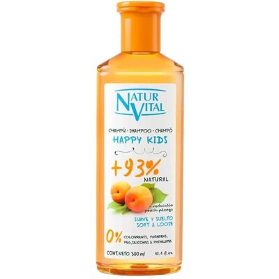 Naturaleza y Vida Happy Kids Shampoo Doux à l'Extrait de Pêche Bio 300ml - Publicité Naturaleza y Vida Happy Kids Shampoo Doux à l'Extrait de Pêche Bio 300ml - Publicité