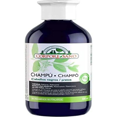 Corpore Sano Marke Schwarze Henna Shampoo - 300ml für Schwarzes Haar Corpore Sano Marke Schwarze Henna Shampoo - 300ml für Schwarzes Haar