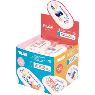 Milan 1416 Ovale Gummi Radierer - Kinder-Storytime-Set Milan 1416 Ovale Gummi Radierer - Kinder-Storytime-Set