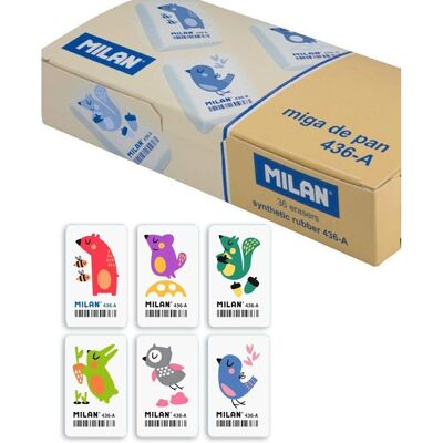 Milan Eraser Set 36 - Flexible Synthetic Rubber - Children’s Designs Milan Eraser Set 36 - Flexible Synthetic Rubber - Children’s Designs