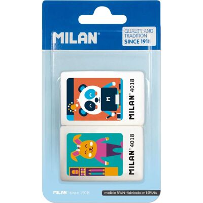Milan 4018 Gomme - Rectangulaire en Caoutchouc Synthétique - Designs Enfants Colorés Milan 4018 Gomme - Rectangulaire en Caoutchouc Synthétique - Designs Enfants Colorés
