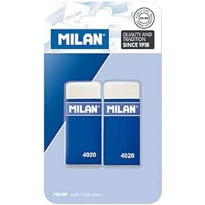 Milan 4020 Radírok - Téglalap alakú szintetikus gumi - Kék borító Milan 4020 Radírok - Téglalap alakú szintetikus gumi - Kék borító