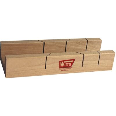 Cutter à Onglet Double Wuto - Bois - 25x5.5cm - Publicité Cutter à Onglet Double Wuto - Bois - 25x5.5cm - Publicité