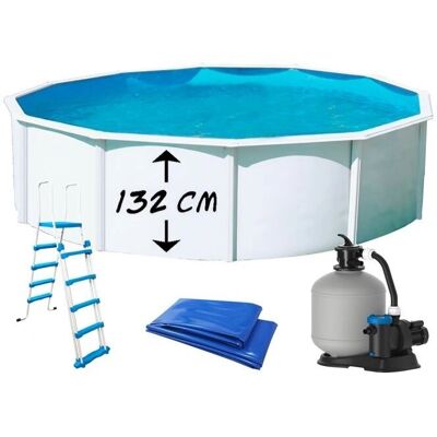 Piscine Toi Magnum 350x132 cm - Échelle de Sécurité & Forme Circulaire - Publicité Piscine Toi Magnum 350x132 cm - Échelle de Sécurité & Forme Circulaire - Publicité