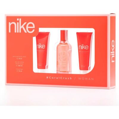 Set Nike Coral Crush Woman - Eau de Toilette, Loción Corporal y Gel de Ducha Set Nike Coral Crush Woman - Eau de Toilette, Loción Corporal y Gel de Ducha