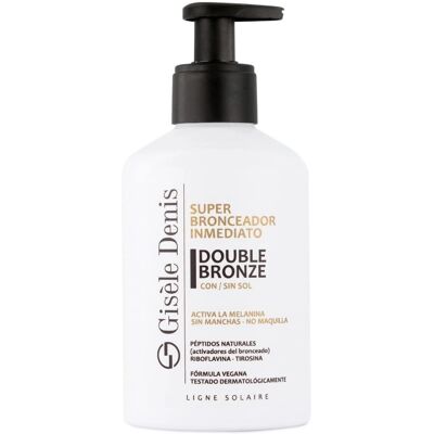Gisele Denis Super Bronceador Inmediato - Crème solaire pour tous types de peau - Publicité Gisele Denis Super Bronceador Inmediato - Crème solaire pour tous types de peau - Publicité