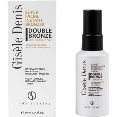 Gisele Denis Double Bronze - Accélérateur de Bronzage Facial - Publicité Gisele Denis Double Bronze - Accélérateur de Bronzage Facial - Publicité