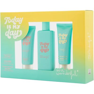 Set Regalo Today Is My Day de Mr. Wonderful - 75 ml Eau de Toilette, Loción y Crema Set Regalo Today Is My Day de Mr. Wonderful - 75 ml Eau de Toilette, Loción y Crema