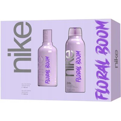 Nike - FloralBoom Woman - Eau de Toilette 100 ml - Conjunto de perfumes Nike - FloralBoom Woman - Eau de Toilette 100 ml - Conjunto de perfumes