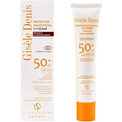 Crème solaire visage SPF 50 Gisèle Denis - Crème solaire - Publicité Crème solaire visage SPF 50 Gisèle Denis - Crème solaire - Publicité