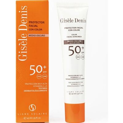 Crème solaire SPF 50+ Moyen Foncé - Gisèle Denis - Publicité Crème solaire SPF 50+ Moyen Foncé - Gisèle Denis - Publicité