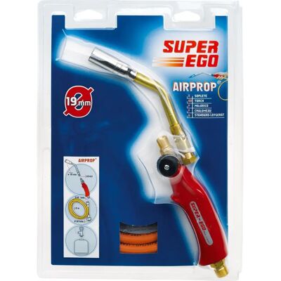 Soplete de Gas Super-Ego Tools - 19 mm Quemador, Manguera 2m - Soldadura blanda y dura Soplete de Gas Super-Ego Tools - 19 mm Quemador, Manguera 2m - Soldadura blanda y dura