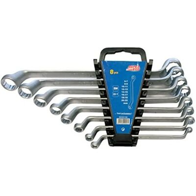 SUPER-EGO TOOLS SEH001100 - Juego de 8 llaves - Caja y cruz, curva doble, 30° SUPER-EGO TOOLS SEH001100 - Juego de 8 llaves - Caja y cruz, curva doble, 30°