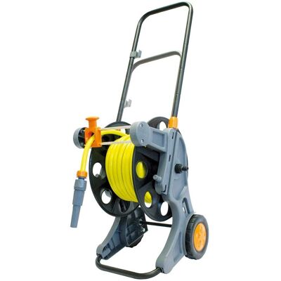 Carro de Manguera de Jardín Super Ego - 20m, Enrollado Automático, Boquilla Ajustable Carro de Manguera de Jardín Super Ego - 20m, Enrollado Automático, Boquilla Ajustable