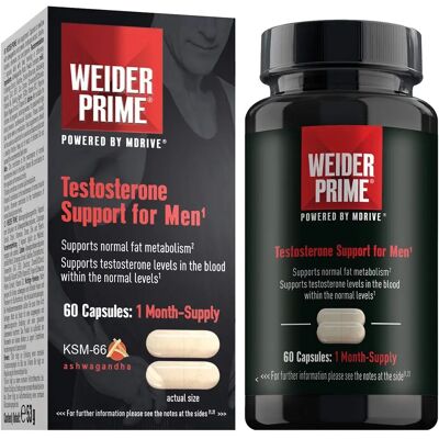 Weider Prime Testosterone Capsules for Men - 60 Capsules Weider Prime Testosterone Capsules for Men - 60 Capsules