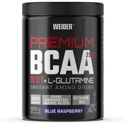 Weider Premium BCAA 8:1:1 + L-Glutamina Framboesa Azul - Suplemento Alimentar Weider Premium BCAA 8:1:1 + L-Glutamina Framboesa Azul - Suplemento Alimentar