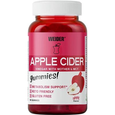 Gomas de Vinagre de Maçã Weider - Apoio à perda de peso Gomas de Vinagre de Maçã Weider - Apoio à perda de peso