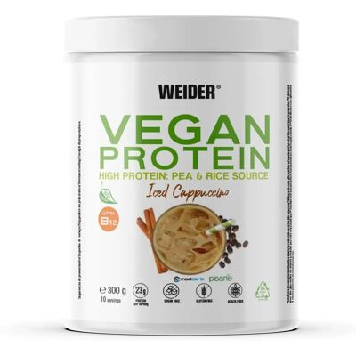 Weider Nutrition Protéines Végétales - 300g Cappuccino Glacé - Publicité Weider Nutrition Protéines Végétales - 300g Cappuccino Glacé - Publicité
