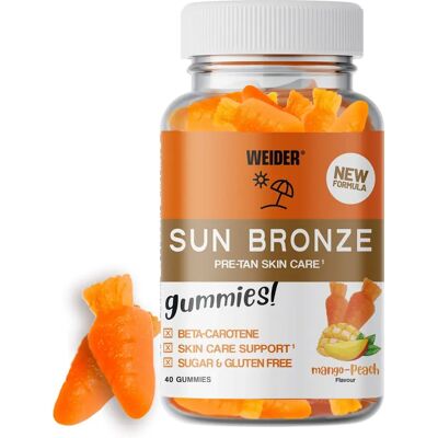 Gomas Mango Sun Bronze da Weider - Suplemento para a pele Gomas Mango Sun Bronze da Weider - Suplemento para a pele