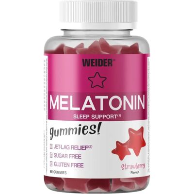 Gomas de Melatonina de Morango Weider - Suplemento para dormir Gomas de Melatonina de Morango Weider - Suplemento para dormir