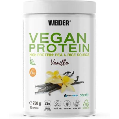 Weider Vegan Protein Baunilha 750g - Pó de Proteína Weider Vegan Protein Baunilha 750g - Pó de Proteína