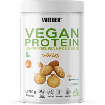 Weider Vegan Protein - 750 G - Plant-Based Protein, High-Quality, Vegan Weider Vegan Protein - 750 G - Plant-Based Protein, High-Quality, Vegan