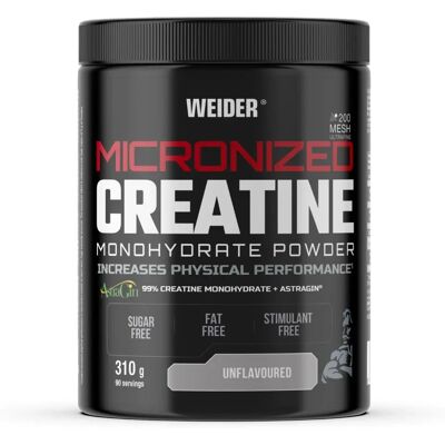 Weider Nutrition Créatine Micronisée - 310 G - Poudre - Publicité Weider Nutrition Créatine Micronisée - 310 G - Poudre - Publicité