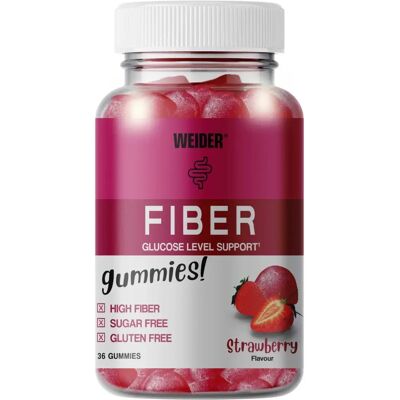 Weider Gummy Fiber Eper - Természetes Hozzávalókkal Weider Gummy Fiber Eper - Természetes Hozzávalókkal