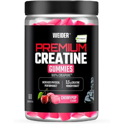 Gommes de Créatine Weider - Cerise - Supplément - Publicité Gommes de Créatine Weider - Cerise - Supplément - Publicité