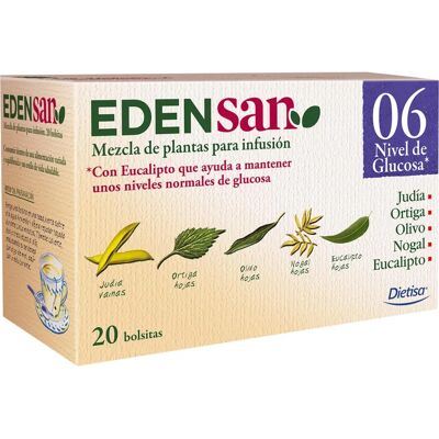 Dietisa Edensan 06 Diabetische Infusionen - 20 Beutel Dietisa Edensan 06 Diabetische Infusionen - 20 Beutel